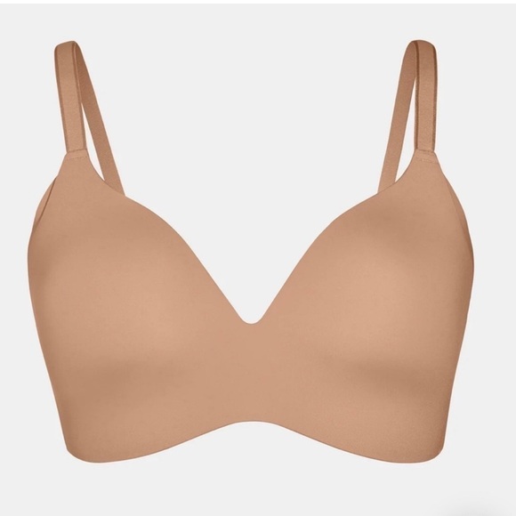 Knix Wingwoman Contour Bra Cavassa Nude Size 7+ NWT Wireless Supportive - Picture 3 of 10